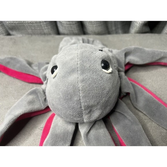 VTG Plush Creations Inc Full Hand Puppet Octopus Gray Pink 1993 Stuffed Animal - Picture 2 of 11